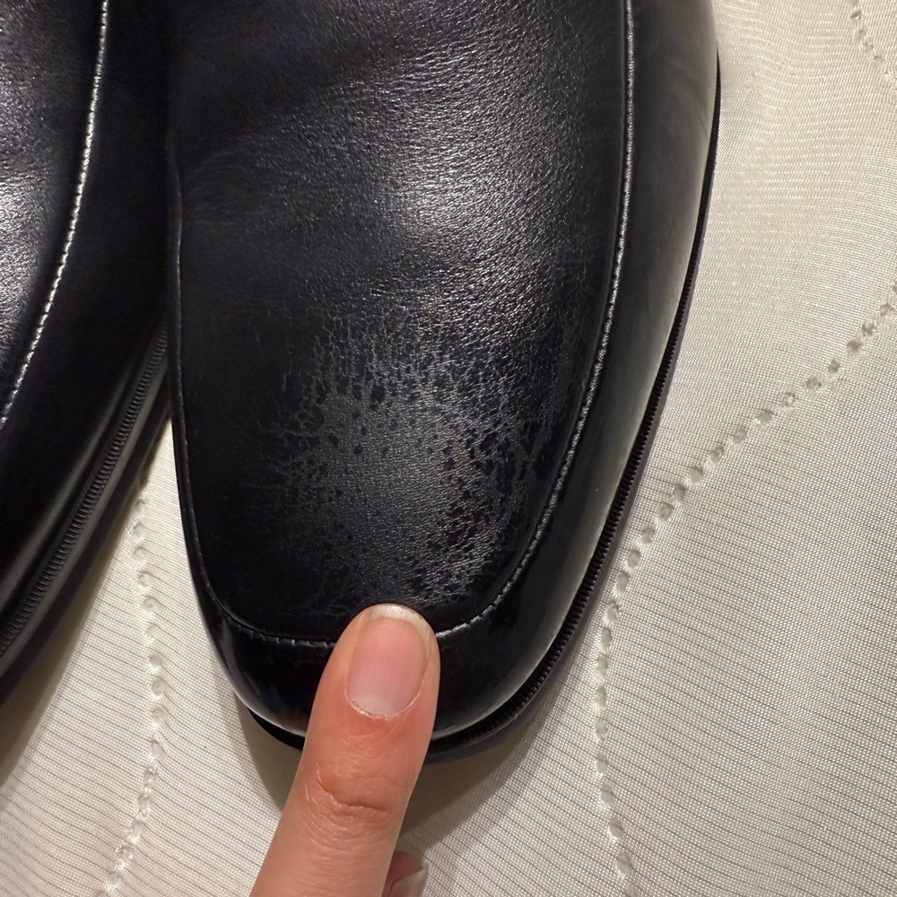 Men's Black Leather Loafers Bruno Magli 13 M - Picture 4 of 8